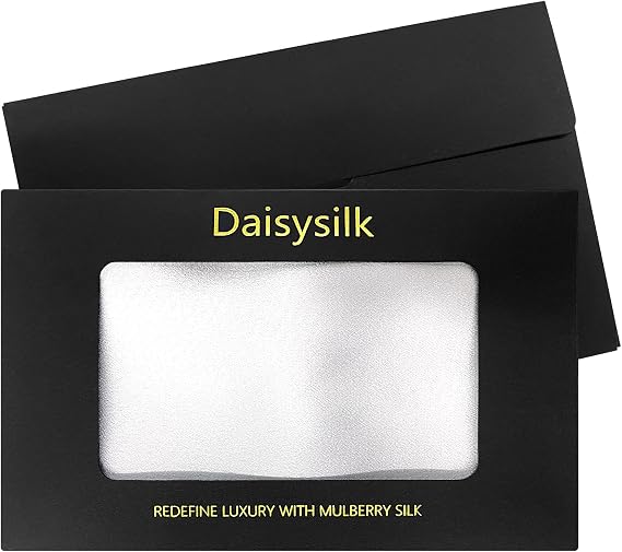 DAISYSILK 100% Mulberry Silk Pocket Square for Men, 19 Momme