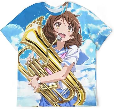 Amazon | [SPRAOI] メンズ Tシャツ 半袖 響け!ユーフォニアム 黄前