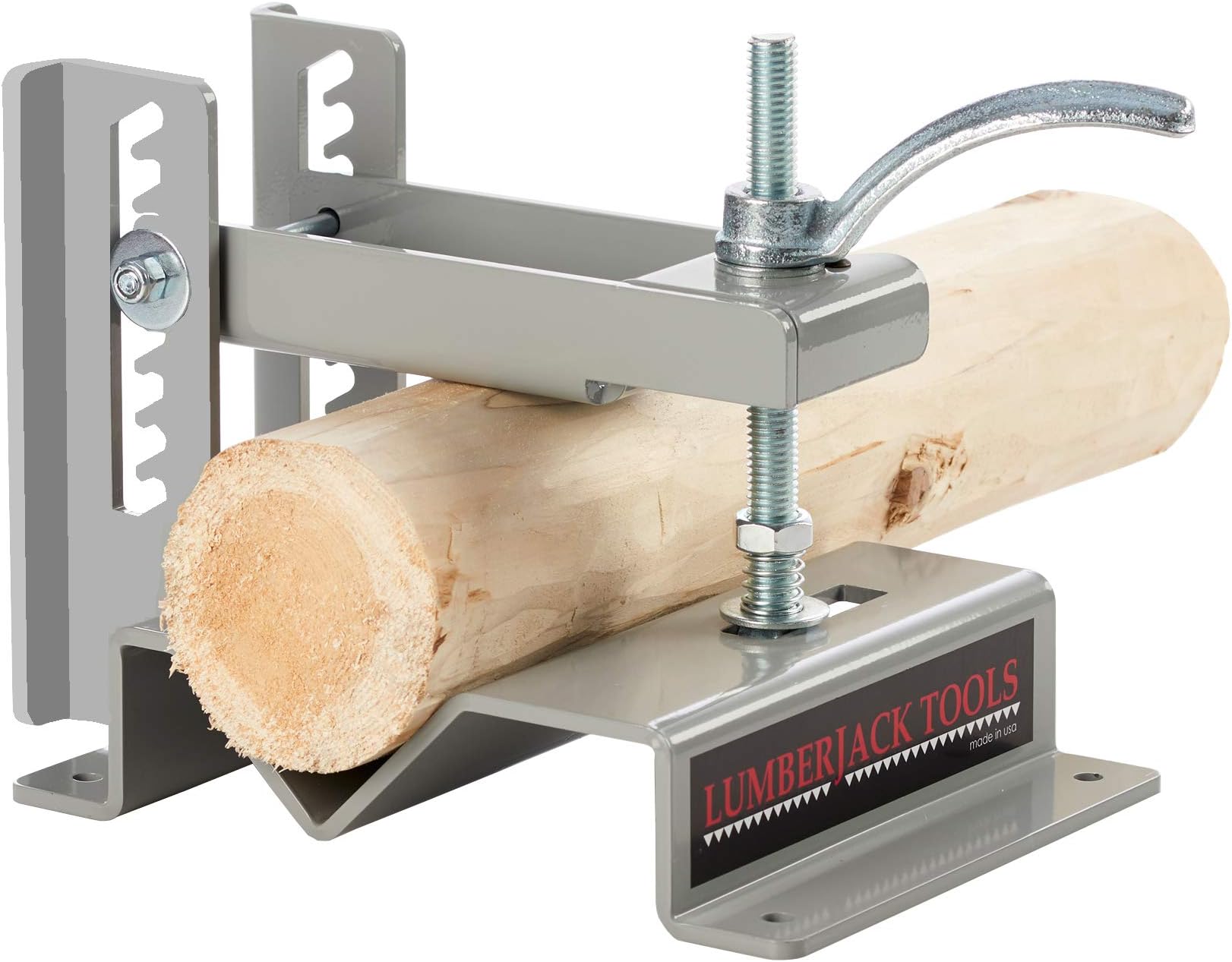 Lumberjack Tools Log Lock 1-1/2" - 4-1/2" Logs, Log Holder - Log Vice (LL1545), Grey