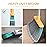 XXFLOWER Broom and Dustpan Set, Dustpans with Broom Combo for Home, Heavy Dust Dustpan and Broom Combo, Long Handle Dust Pan and Broom Set for Kitchen, Office, Pet Hair(Gray Yellow)