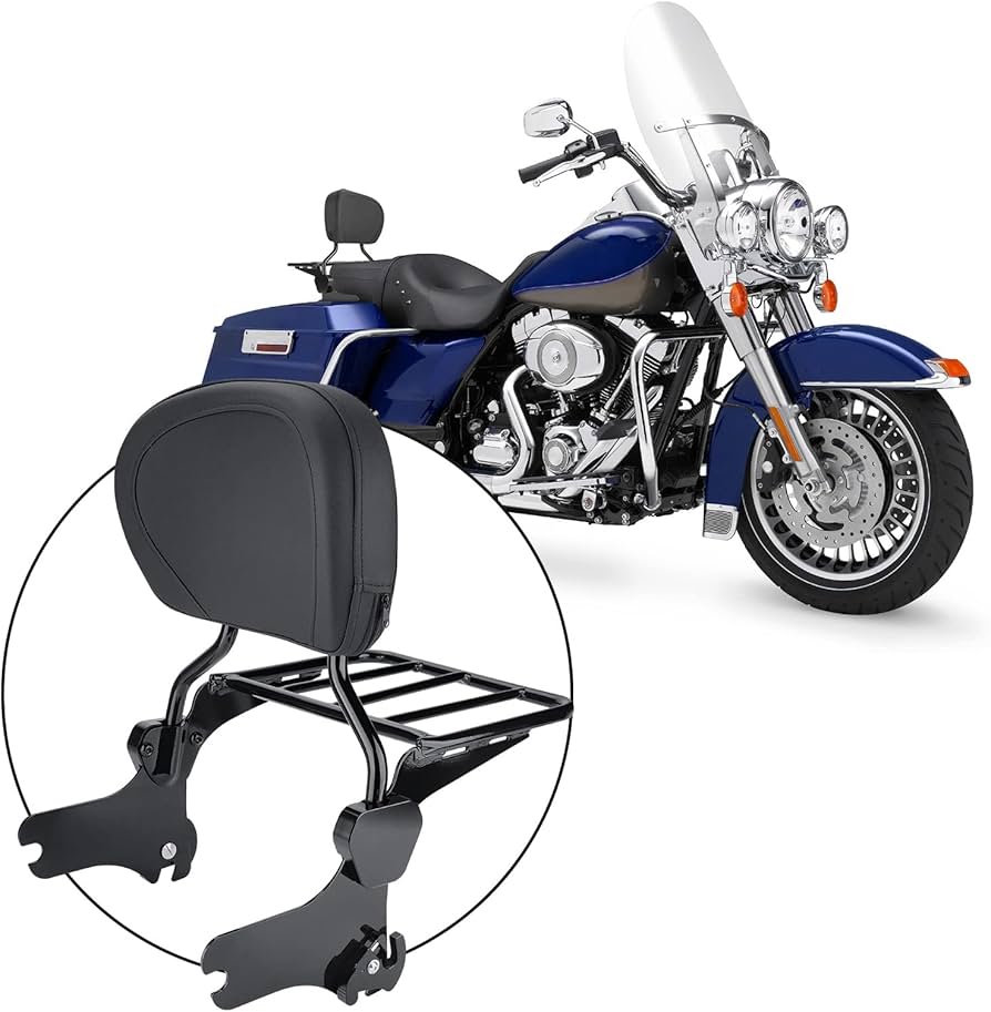 Amazon | Bravema オートバイ 取り外し可能 助手席用バックレスト