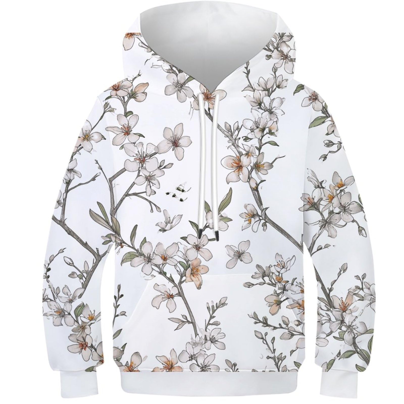 Sweat 3D fleurs colorées pour le collège pull léger ado 12-14 ans - 8