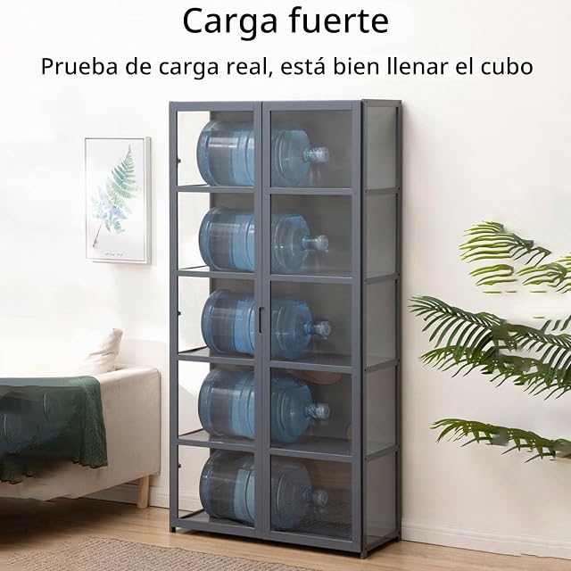Foto 5 de 7 de JSLJJBD Vitrina, Vitrina Cristal, Vitrina Expositora para Colecciones,Vitrina Transparente De Tres Lados