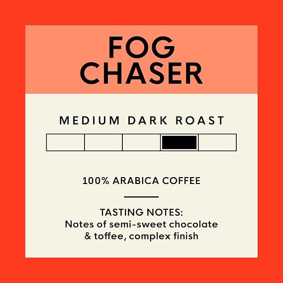 San Francisco Bay Coffee - Medium-Dark Roast Whole Bean Coffee - Fog Chaser (2 lb bag)