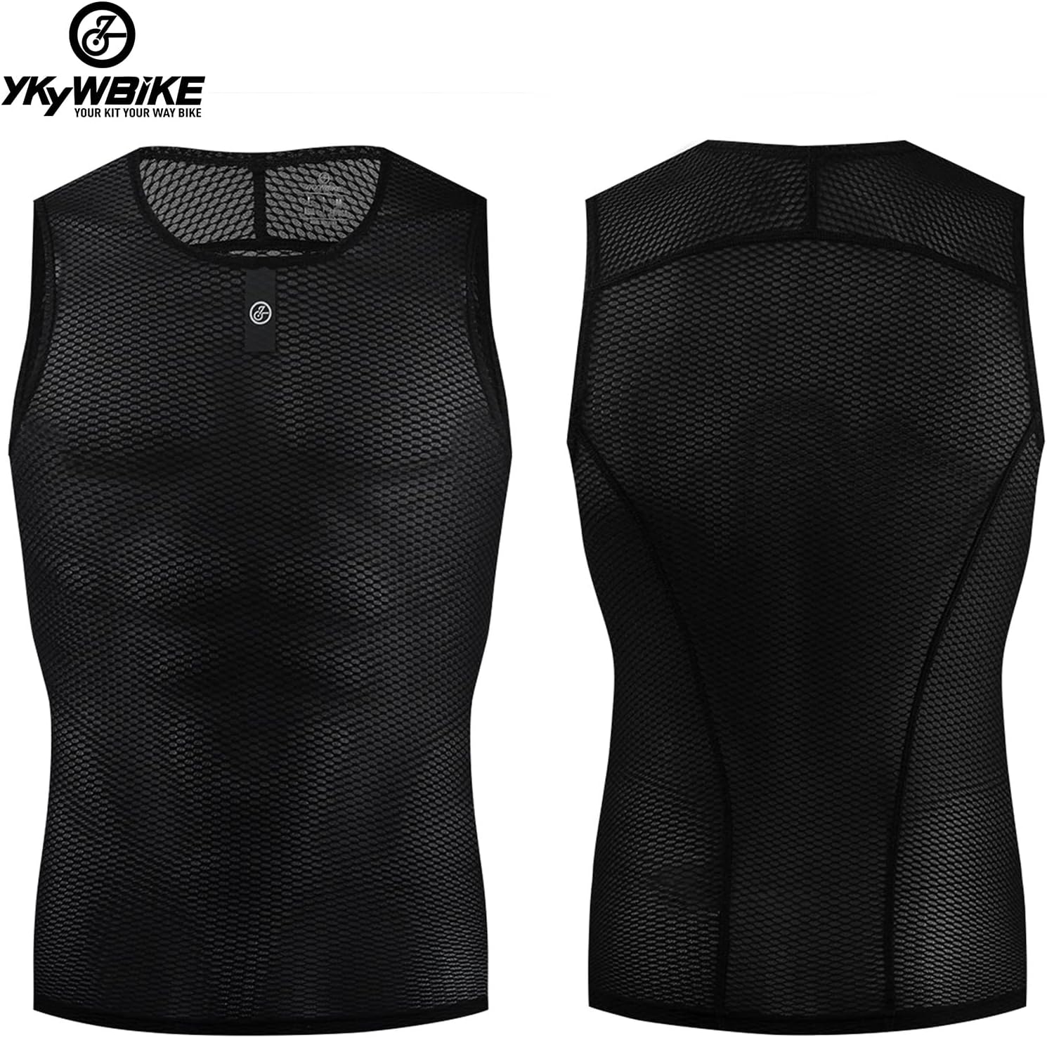 YKYWBIKE Men's Cycling Base Layer Sleeveless Cycling Jersey Men Quick Dry Bicycle Undershirt Mesh Bike Base Layer Vests - Image 9