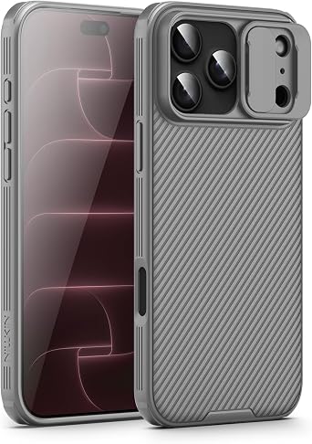 Nillkin for iPhone 18 Pro Max/iPhone 17 Pro Max Case with Camera Cover Gray