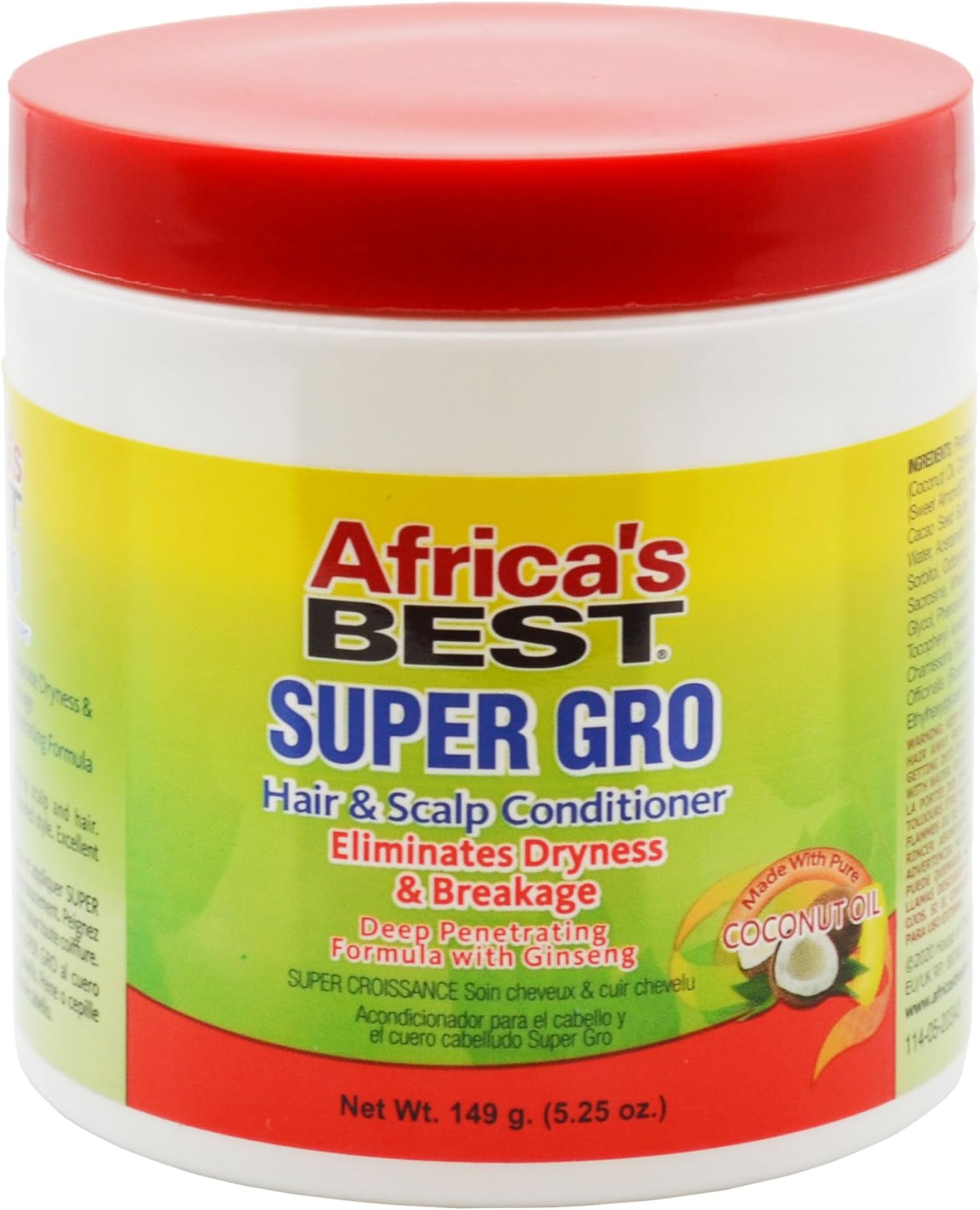 Africa's Best Super Gro Hair and Scalp Conditioner, 5.25 Oz (AB20203)