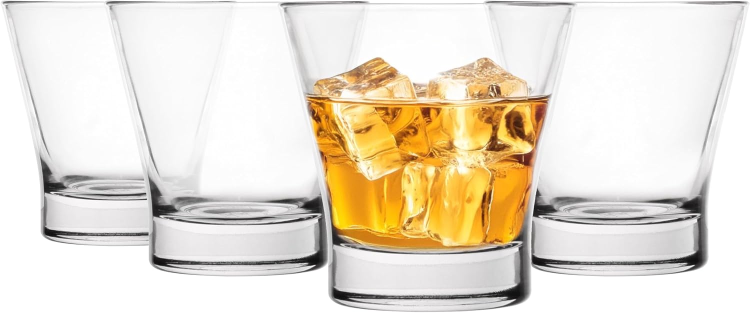 Glasmark Krosno 1992 Glass Water Glass Drinking Glass Low 200 ml Glass Robust Dishwasher Safe High Gloss Transparent