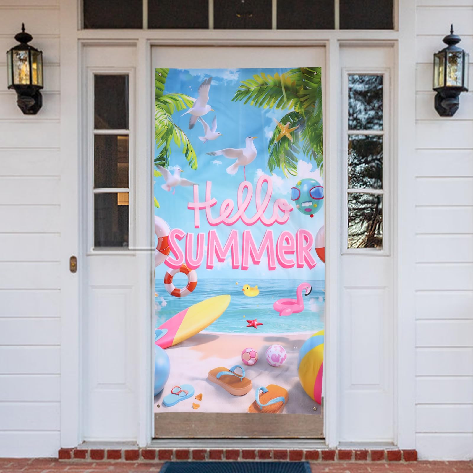 Lyreh Hello Summer Door Banner