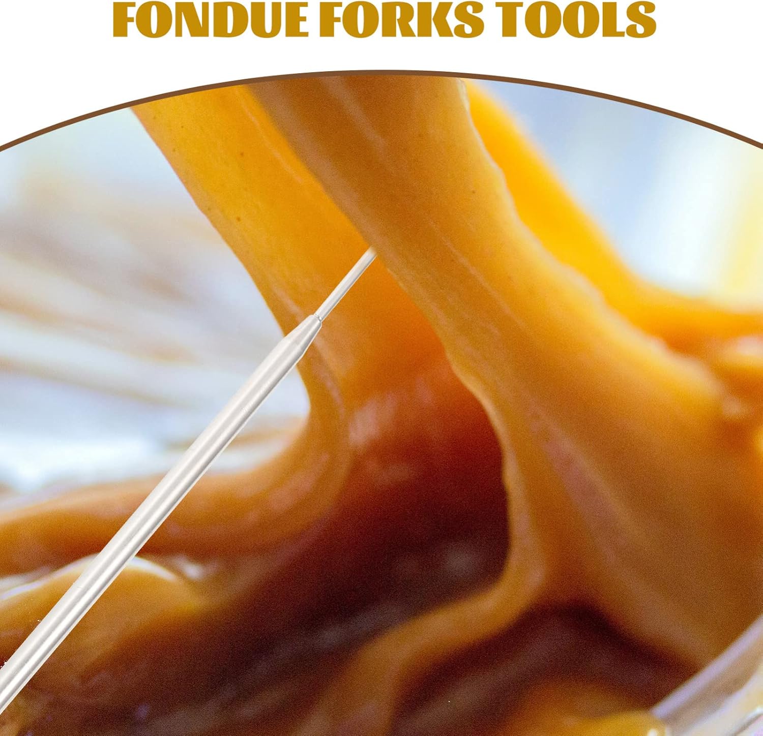6-piece Chocolate Dipping Fork Set Stainless Steel Fondue Forks with Long Handles Candy Making Tools for Dessert Fruit Cheese and Baking Supplies