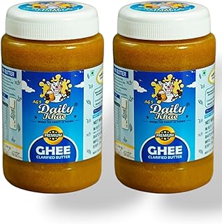 Daily Khao-Pure Cow Ghee Where Purity Is Visible Bengali Cow Ghee 250Ml (Pack Of 2) - 500 Ml Price In India