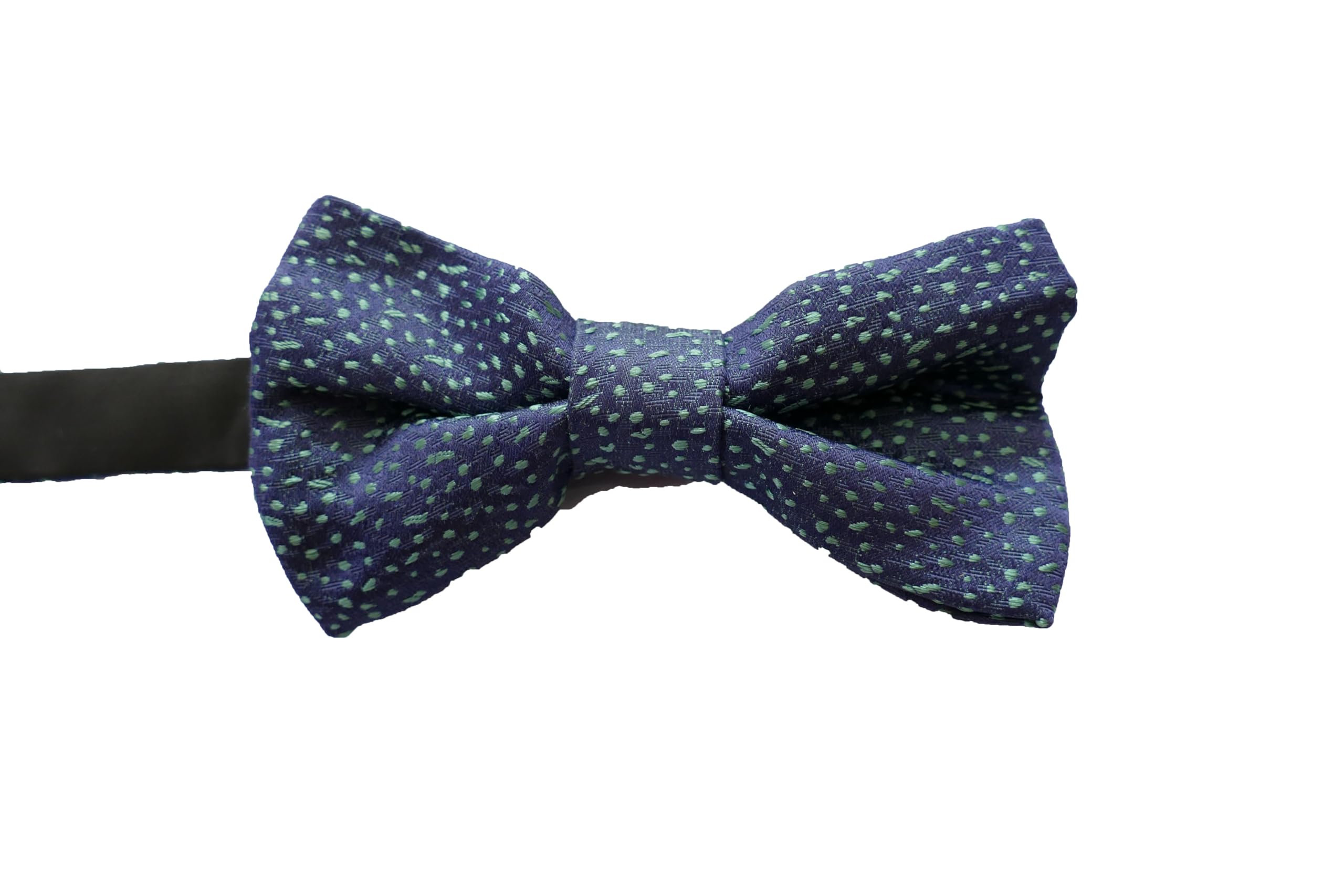 Boss Men's Blue Hugo Silk Spotted Bow Tie 50274168