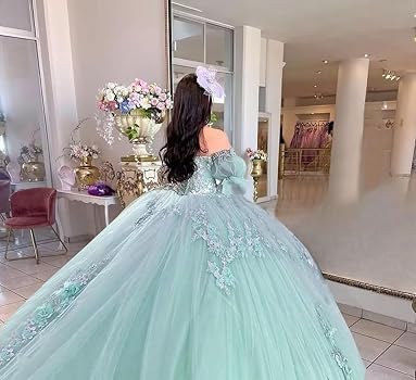 turquoise and silver sweet 16 dresses BaoWw Women's Puffy Sleeve Quinceanera Dresses Lace Applique Glitter Sweet  16 Dresses Sweetheart Beaded Ball Gown Dress Blush at Amazon Women's  Clothing store
