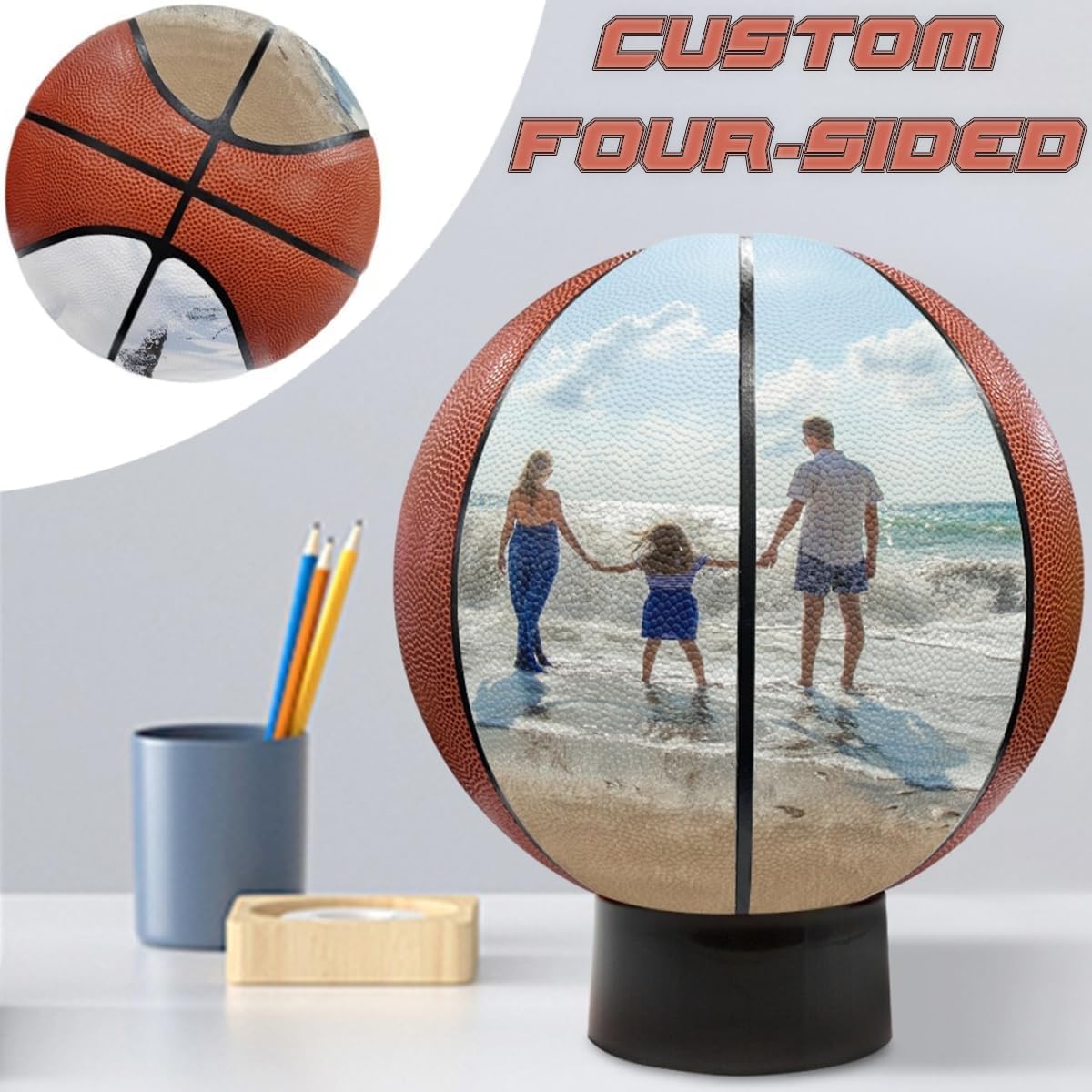 Personalized 29.5"/27.5" Basketballs Gifts for Son Grandson, Indoor/Outdoor Basketball, Graduation Christmas Birthday Customized Gift for Son from Mom Dad