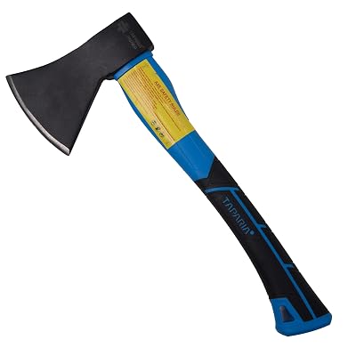 Taparia FHSA 800 Steel Axe with Fiberglass Handle (800g)-Ergonomic Non-slip Handle, Protective Rubber Handle-Balanced We