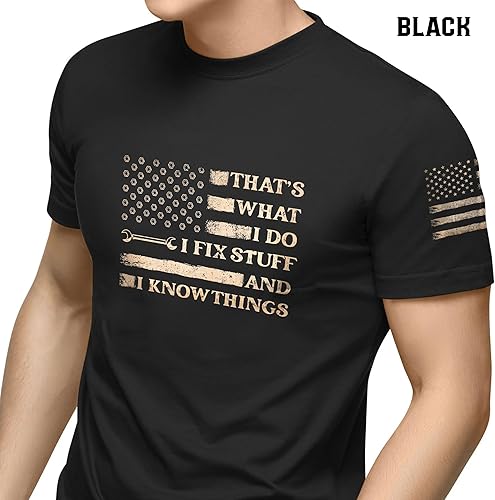 Miniatura 3 de Camiseta con texto en inglés "I Fix Stuff and Know Thuff para hombre, I Fix Stuff, Thats What I Do I Fix Stuff Shirt 11