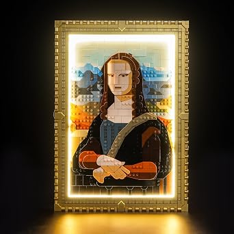 LED Lighting Compatible with Lego Mona Lisa, Light Kit Compatible with Lego 31213 Art Mona Lisa Painting, Giving Light to Model, NOT Included The Model Set