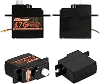 Vista 2 de 2 piezas 17G RC Micro Servo, impermeable RC Mini servo Digital Motor con servo bocina 25T para 1/18 1/16 1/14 RC tanque barco helicóptero avión