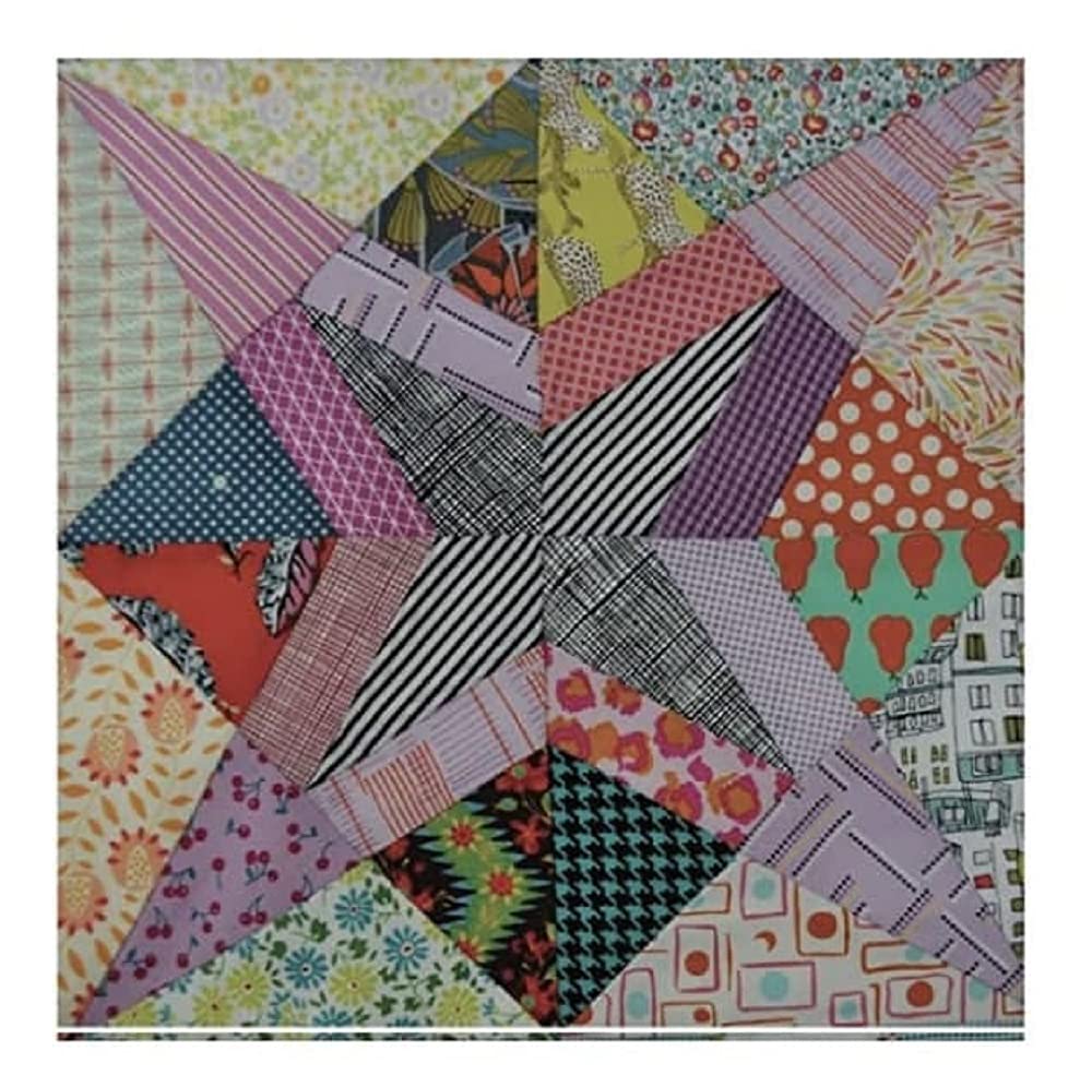 Shooting Star Tempters Acrylic Template Set Jen Kingwell 12" Block