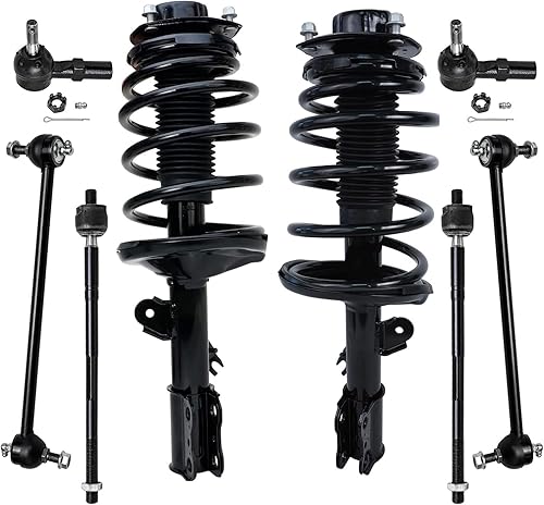 Miniatura 115 de Detroit Axle - Kit de puntales delanteros de 6 piezas para Chevrolet Aveo Aveo5 Pontiac G3 Wave, barra estabilizadora, varillas de acoplamiento