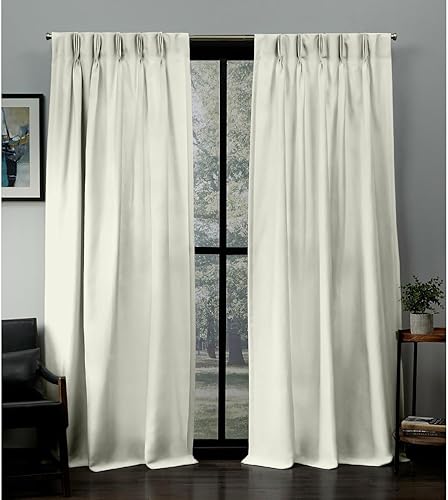 Magic Drapes Cortina plisada triple opaca con aislamiento térmico para oscurecer la habitación, paneles de tratamiento de ventanas para sala de