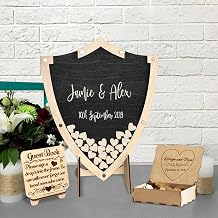 Personalized Wedding Guest Book Alternative Baby Shower Guest Book Rustic Wood Bridal Shower Guest Book Wedding Decor Family Tree Reunion Guest Book - Black