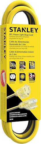 Miniatura 2 de STANLEY 36108 - Cable de alimentación para tienda de servicio pesado con enchufe de luz de alimentación