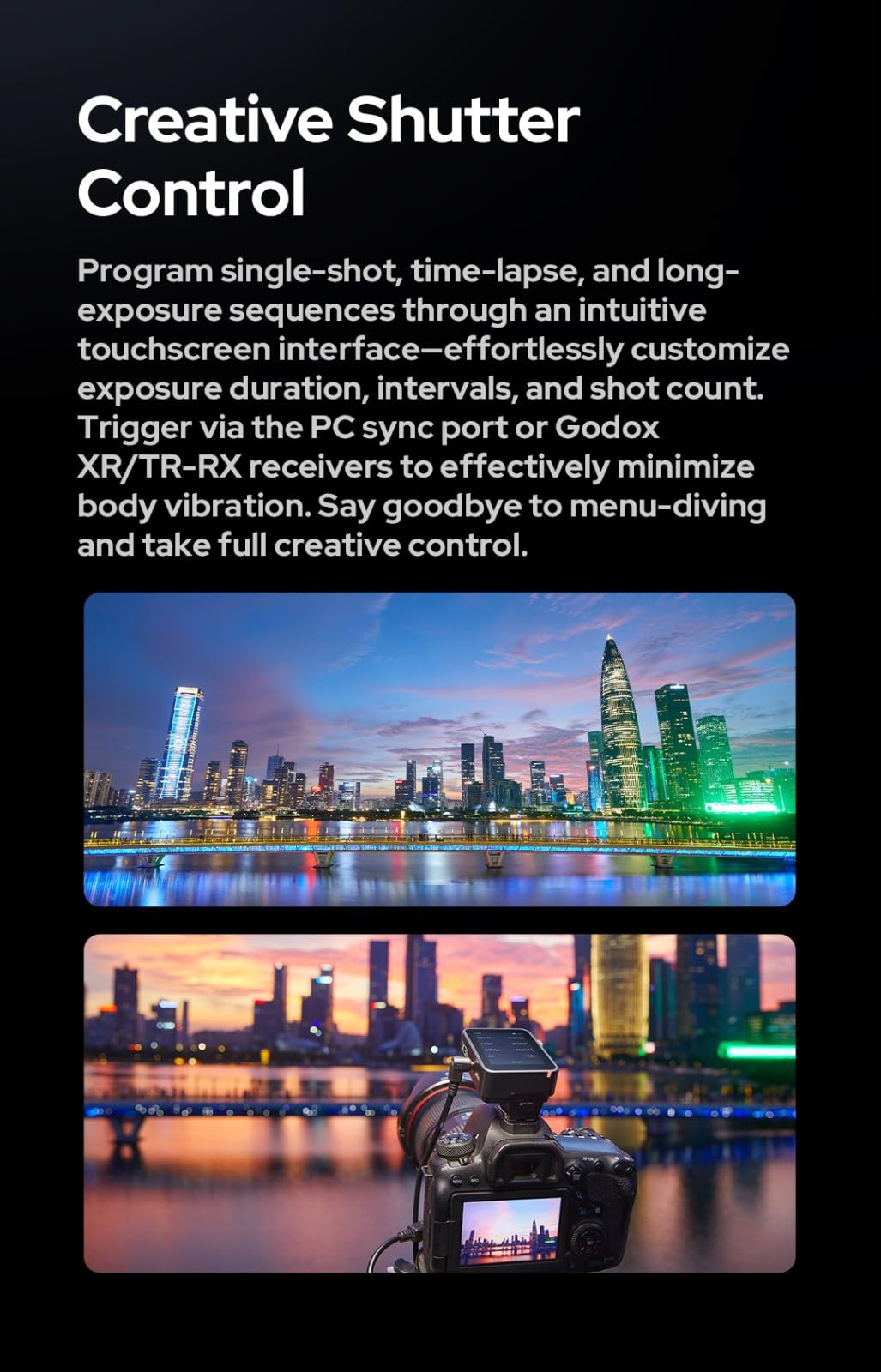 Godox X3Pro F X3Pro-F Wireless Flash Trigger Disparador de Flash TTL Inalámbrico para Fujifilm Cámara, HSS Sistema 2.4GHz X, OLED Pantalla Táctil, Bluetooth & App Control, Remote Camera Flash Trigger