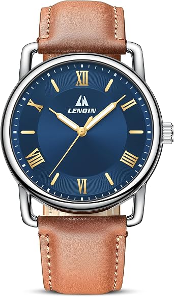 LN LENQIN Mens Watches Military Watch Analog Quartz Watches for Men