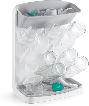 Ubbi Vertical Baby Bottle Drying Rack, Space Saving Countertop Bottle Dryer