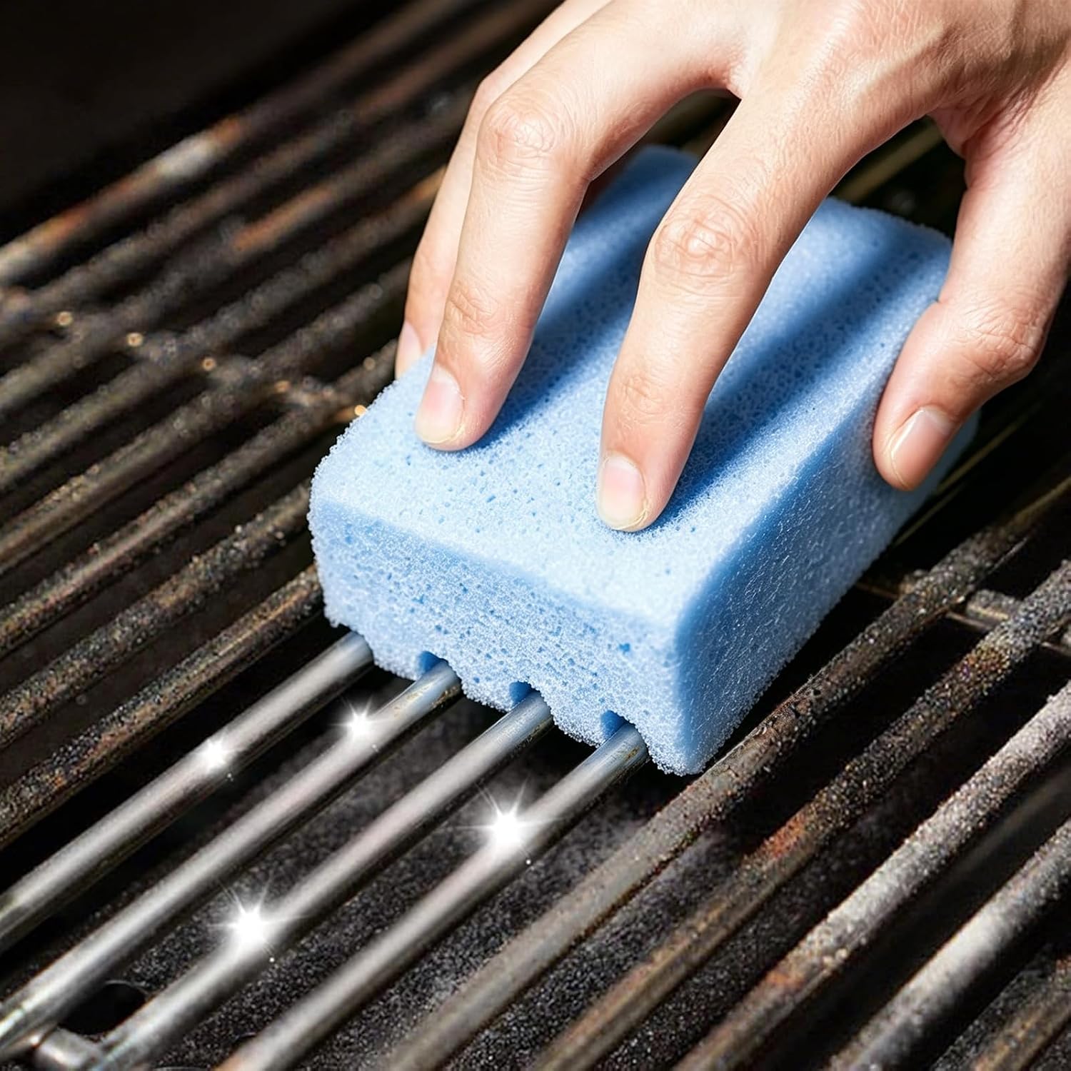 Ladrillo pómez azul para limpieza de parrillas y superficies