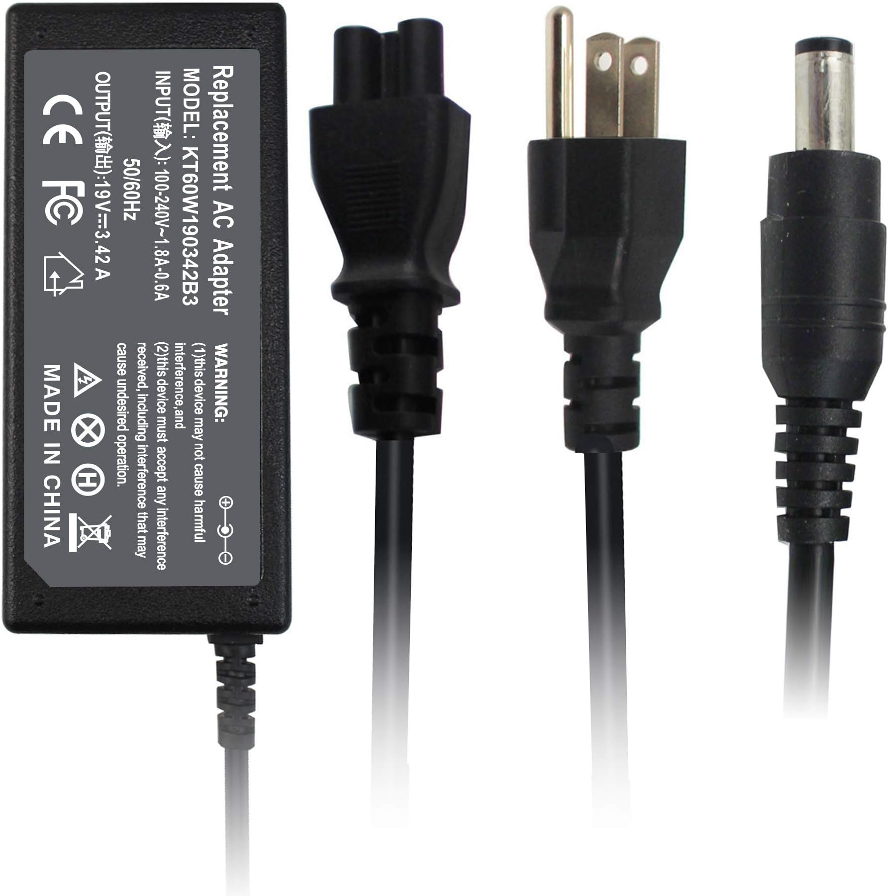 LGM 19V 3.42A AC Adapter replacement for Toshiba R33030 N17908 V85 Laptop Charger