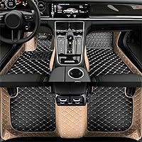 Vista 11 de Nuevas alfombrillas de coche personalizadas para sedán, SUV, camioneta, alfombrillas de cuero para todo tipo de clima, Negro Alfombras para Carro