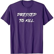 Dressed To Kill Halloween Costume Word Design T-Shirt