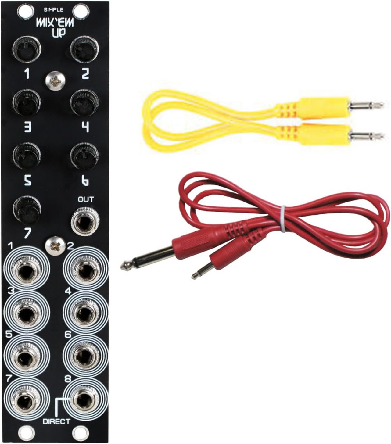 Blue Lantern Simple Mixer 8-Channel Eurorack Module Bundle w/Cables