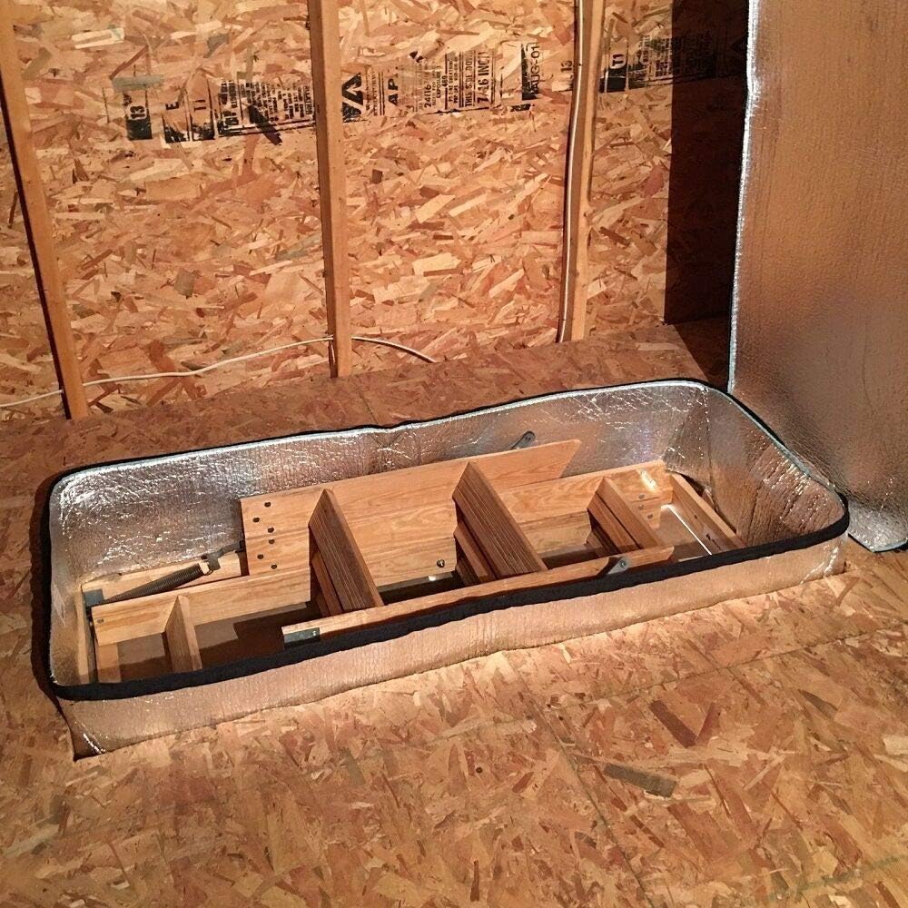 25 x 54 x 9 Attic Access Door, Pull Down Stairs Cover Insulation Tent Seal Kit