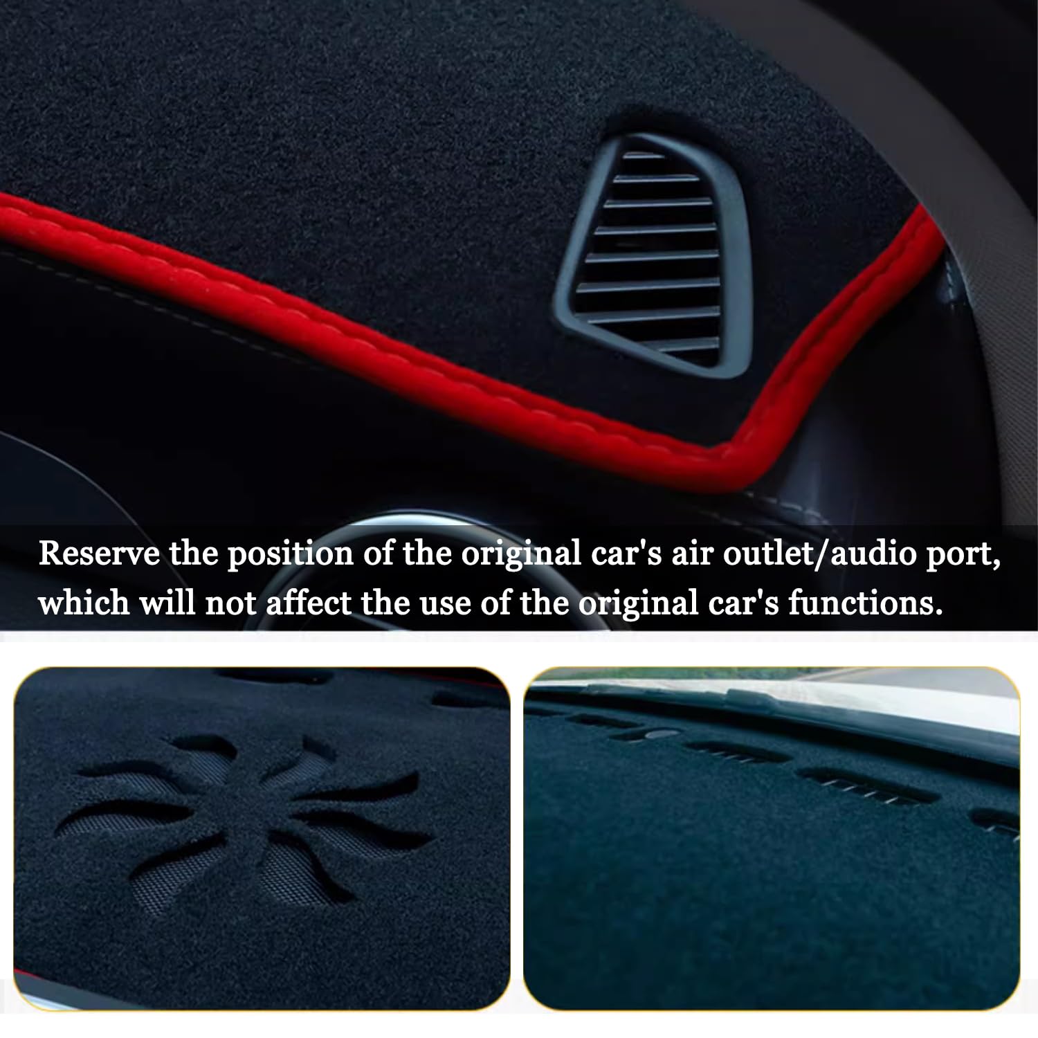 Blazeray Funda protectora para salpicadero de Toyota Corolla 2019, 2020, 2021, 2022, 2023, 2024, 2025, ajuste personalizado, cubierta de consola central, escotilla, sedán, protector solar (borde