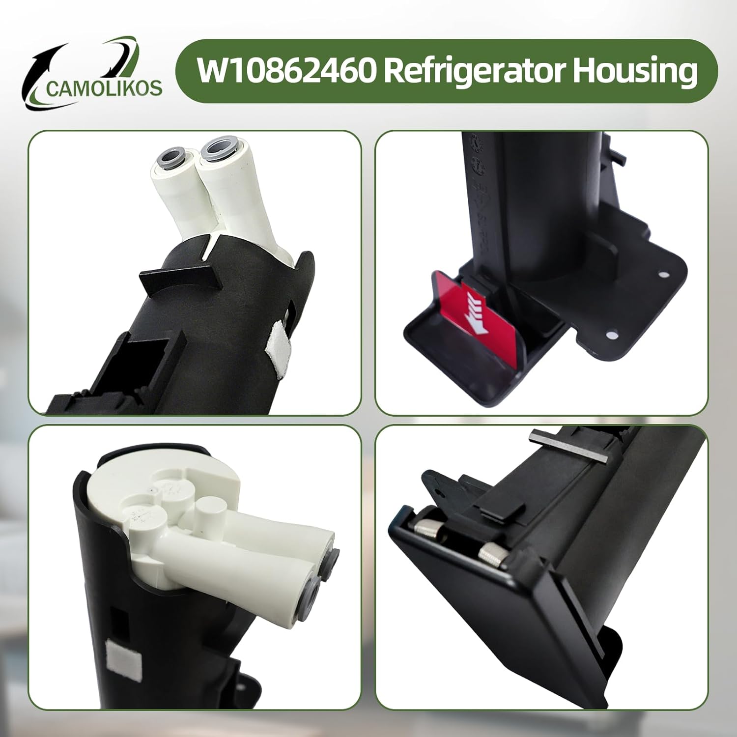 W10862460 Refrigerator Housing Compatible With Whirlpool replace W10350063 W10778315 WPW10350063 4455134