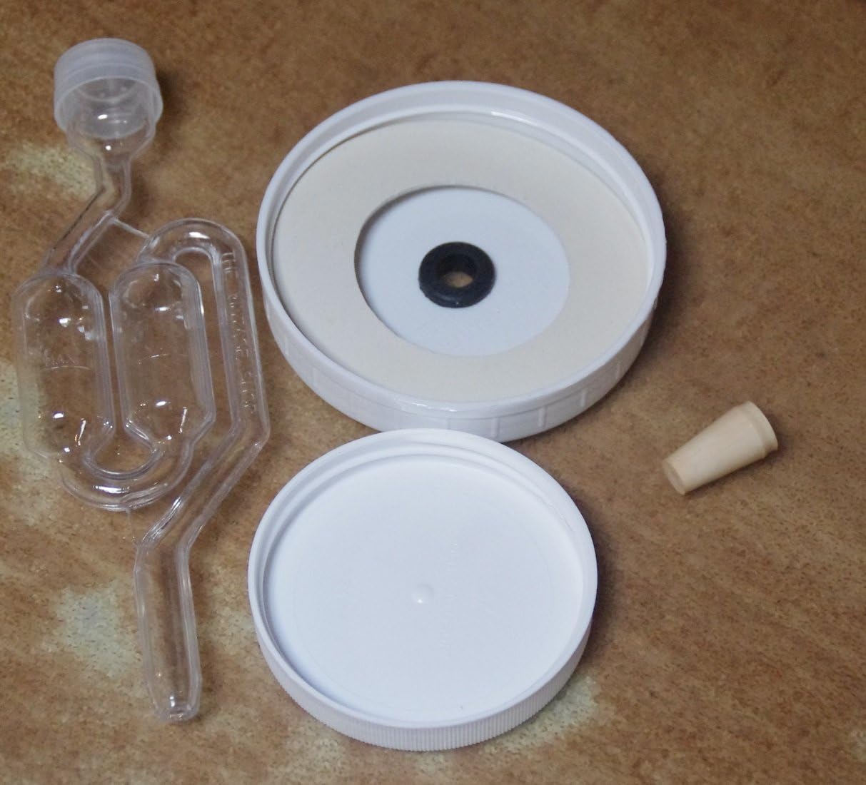 Fermentation wide mouth mason jar kit only (2)