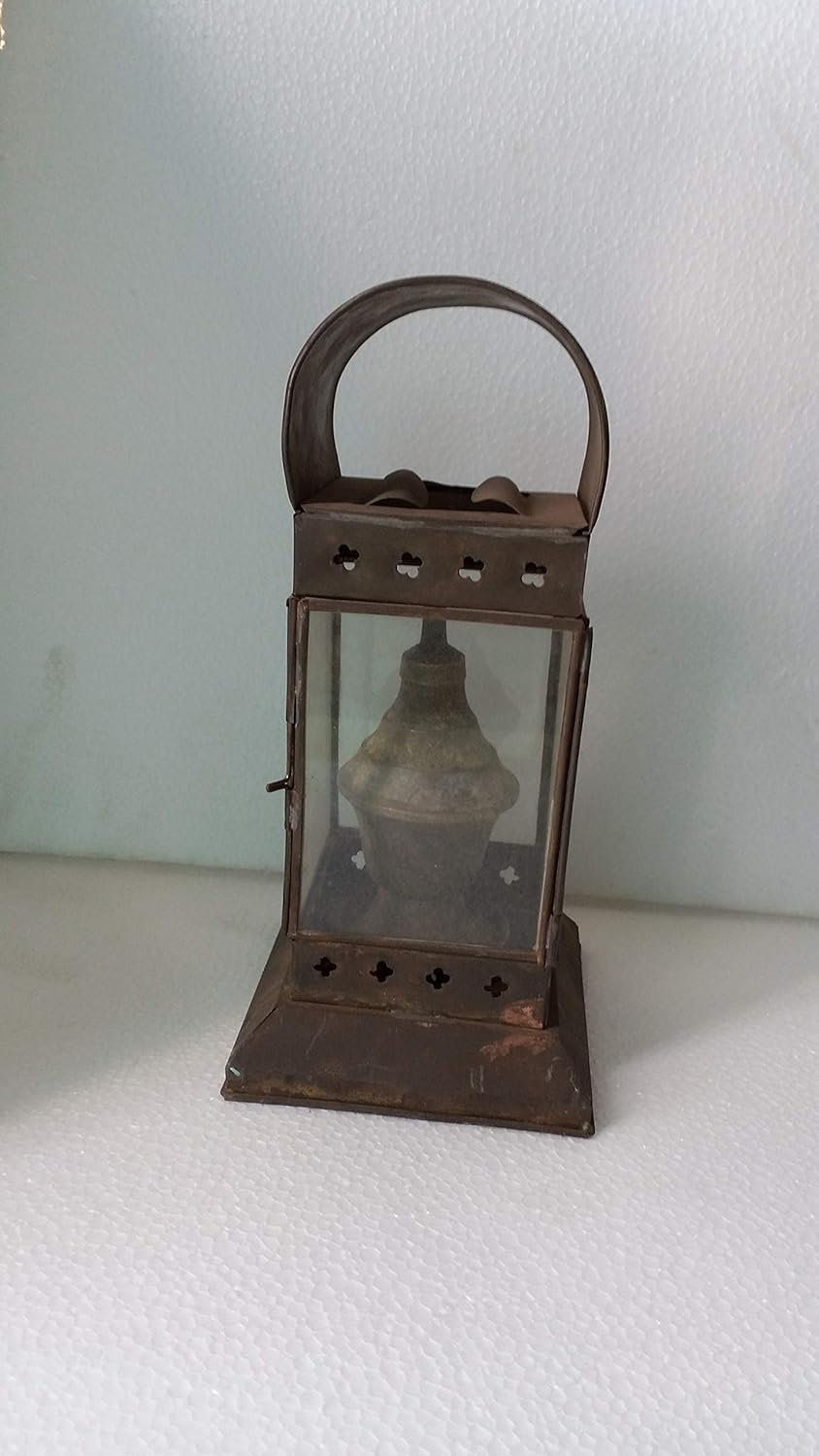 Antique Vintage Brass Oil lamp Amazon.in Home & Kitchen