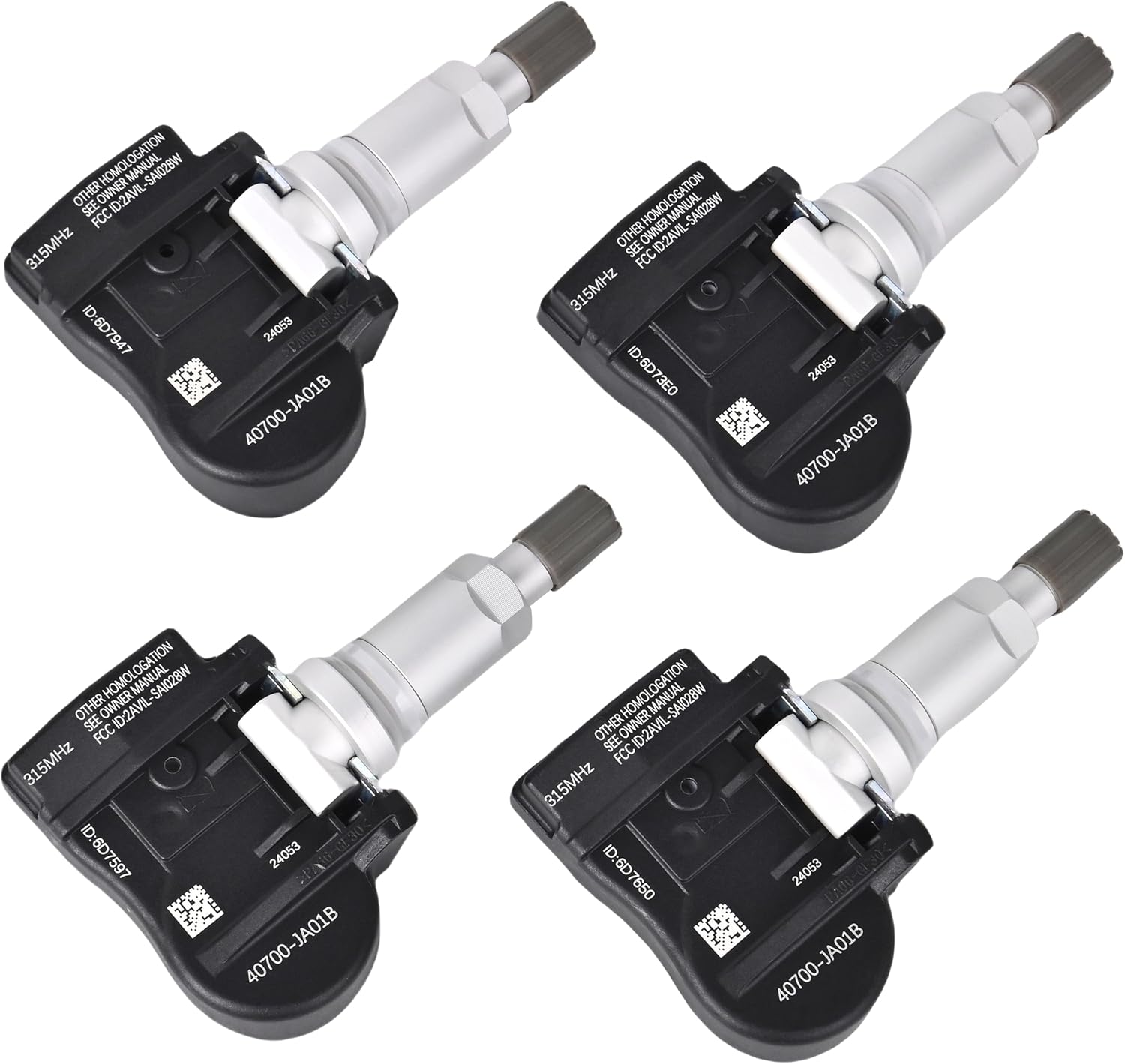 TPMS Tire Pressure Sensors 315MHz Compatible with Nissan 2006-2012 Altima 2008-2015 Armada & Infiniti FX Series G Series Replaces# 40700JA00C 40700JA01B (4 PCS)