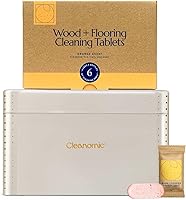 Vista 9 de CLEANOMIC Tabletas de limpieza de madera y suelos (paquete de 6) - Tabletas limpiadoras multiusos multisuperficie para el hogar (aroma naranja)