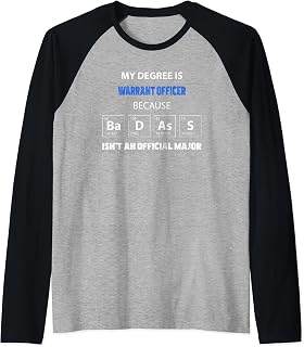 WARRANT OFFICER funny quote badass on my resume Raglan Baseball Tee