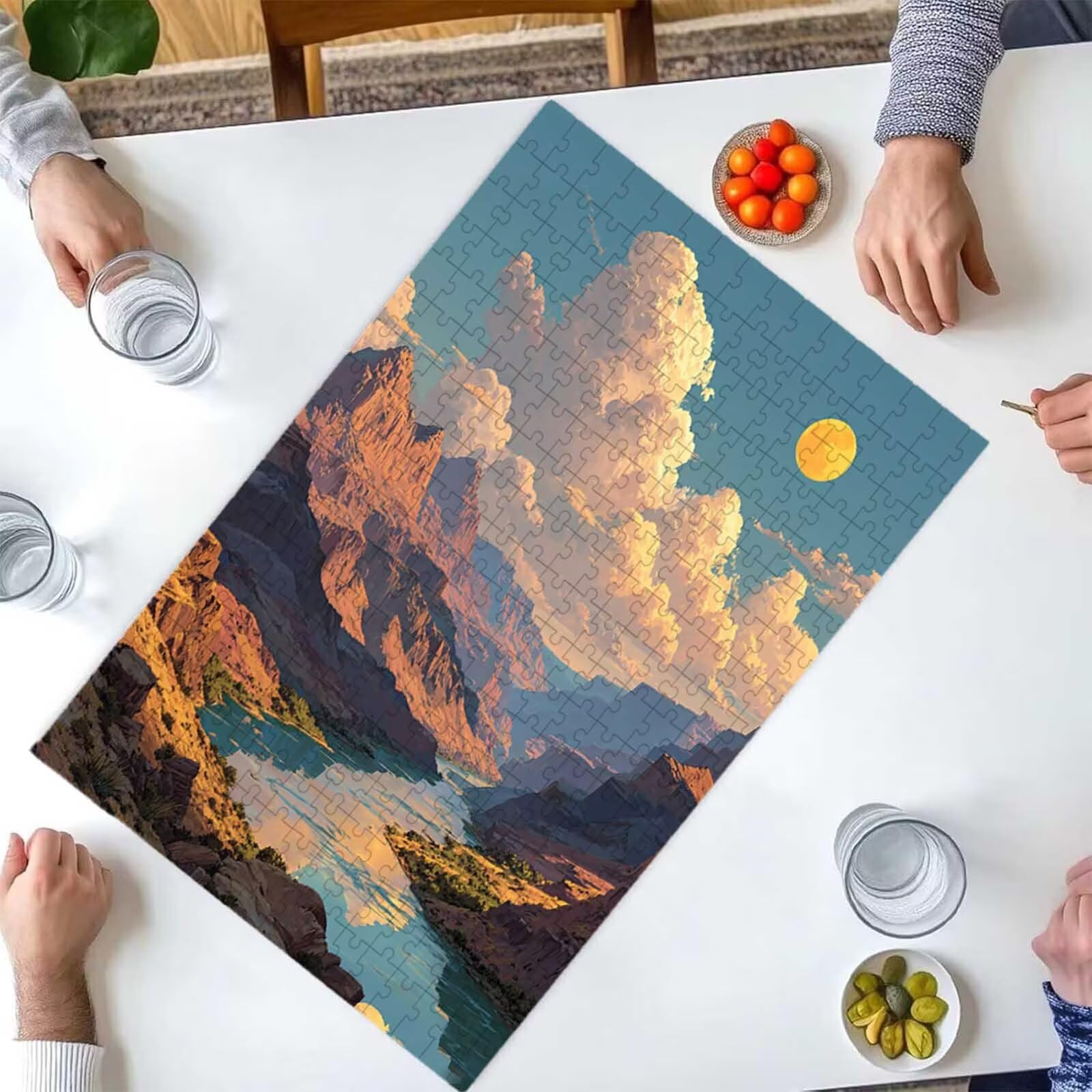 Puzzle dla dorosłych 1500 elementów pies zwierzę 87 x 57 cm puzzle dla dorosłych gra edukacyjna wyzwanie zabawki 1500 elementów dla dzieci, kolorowa układanka do majsterkowania do dekoracji wnętrz