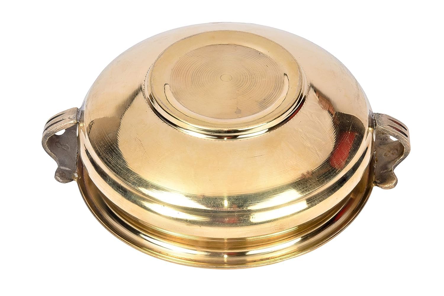 Damurhu Pure Brass Plain Design Urli/Decorative Bowl use for Living Room Decor Size -800ML 1