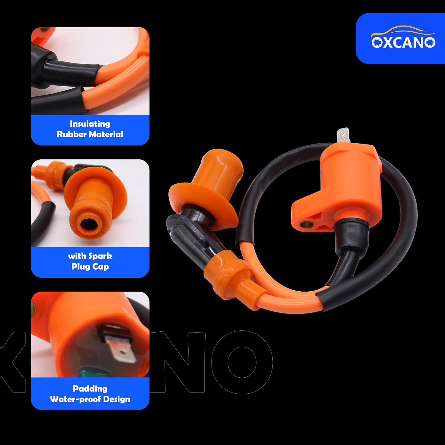 GY6 Racing Ignition Coil 4+2 Pin AC CDI Box Spark Plug Compatible with Honda XR CRF CRF50 XR50 XR70 XR80 XR100 for GY6 50cc - 90cc, 110cc, 125cc, 150cc 4-stroke Engines ATV, Quad, Scooter, Go Kart