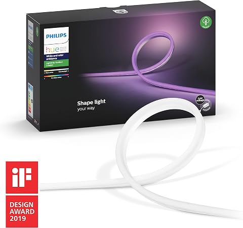 Philips Hue Outdoor Renkli Akıllı Led Şerit, 5 metre aydınlatma - 25.000 Saat Ampul Kullanım Ömrü