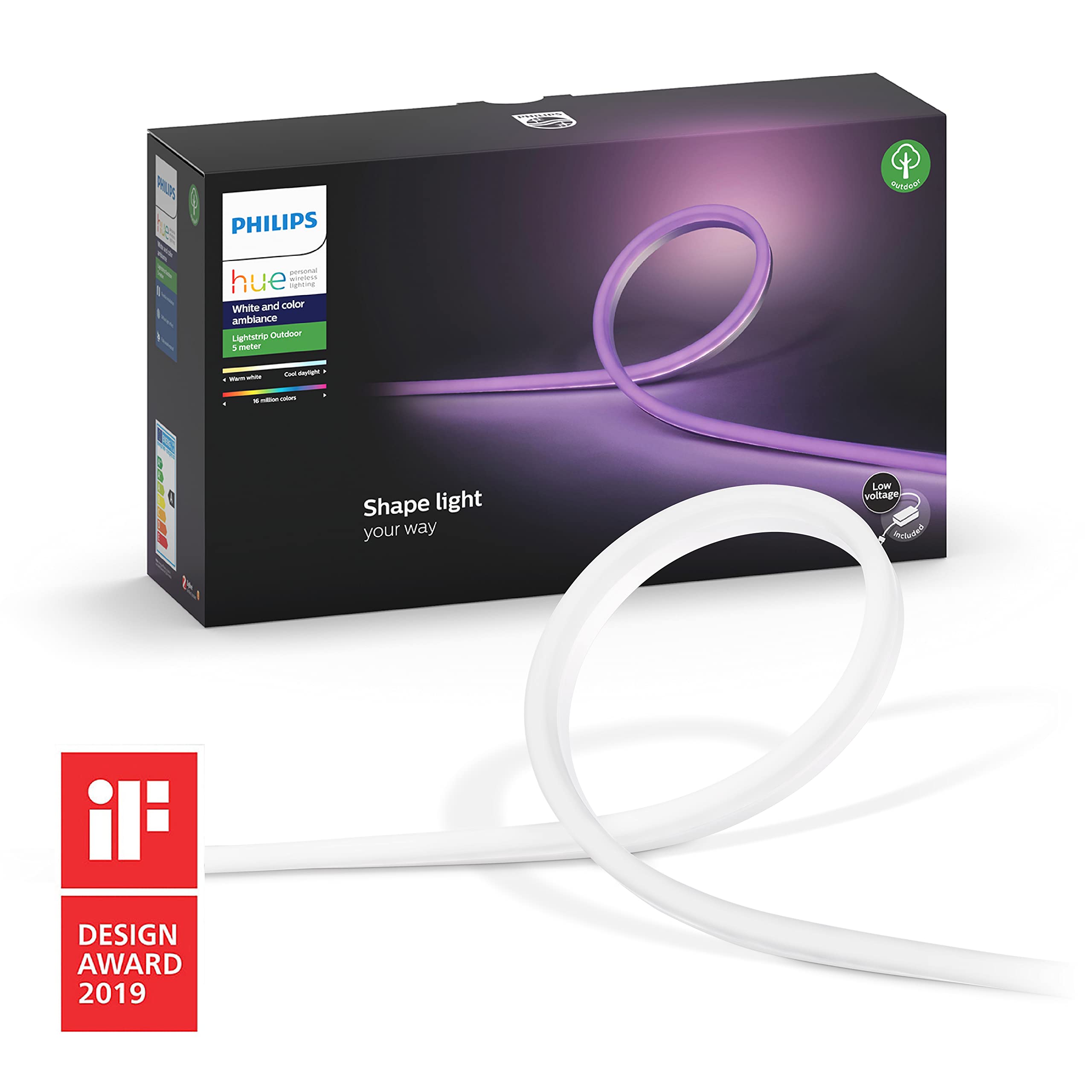 Philips Hue Outdoor Renkli Akıllı Led Şerit, 5 metre aydınlatma