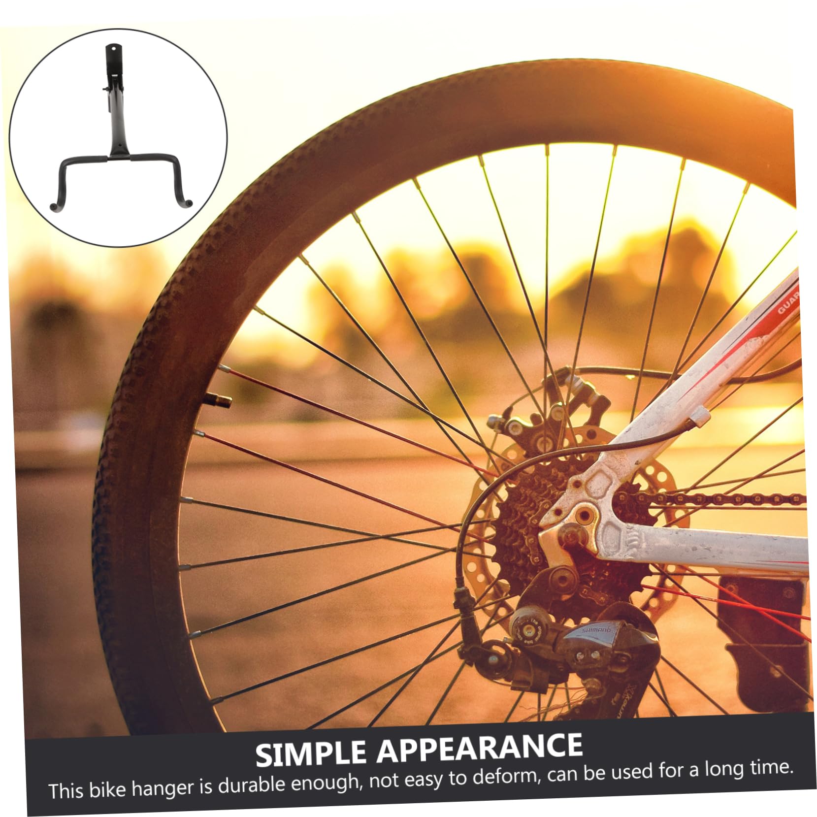 Soporte de Pared para Bicicleta Acolchado de Acero para Uso en Hogar y Trastero Sistema de Fijación Incluido