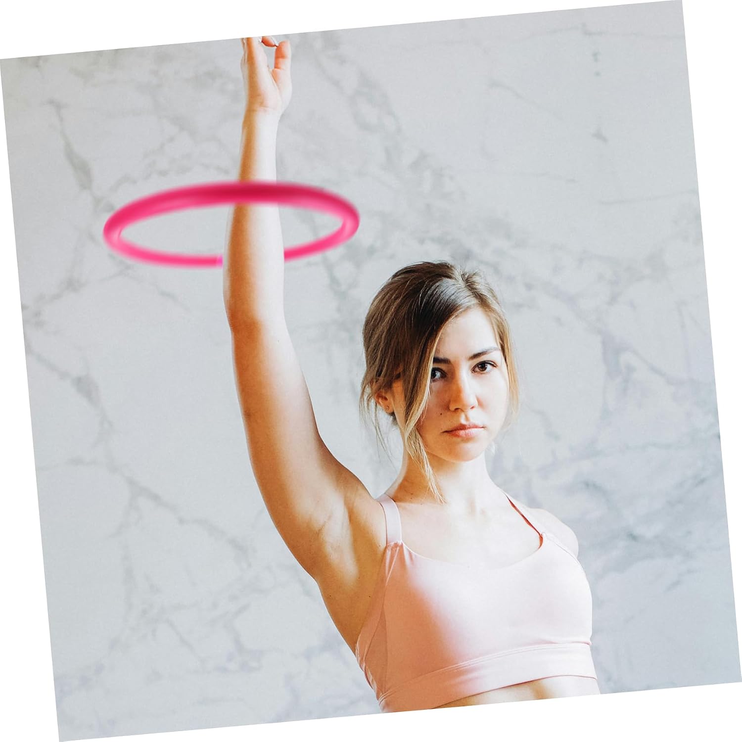 POPETPOP Weighted Arm Hoop Exercise Equipment for Arm Workout Comfortable Fitness Hoops for Indoor Training 1pcs Sports Supplies for Women